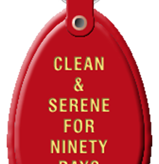 Red 90 days Key Tag